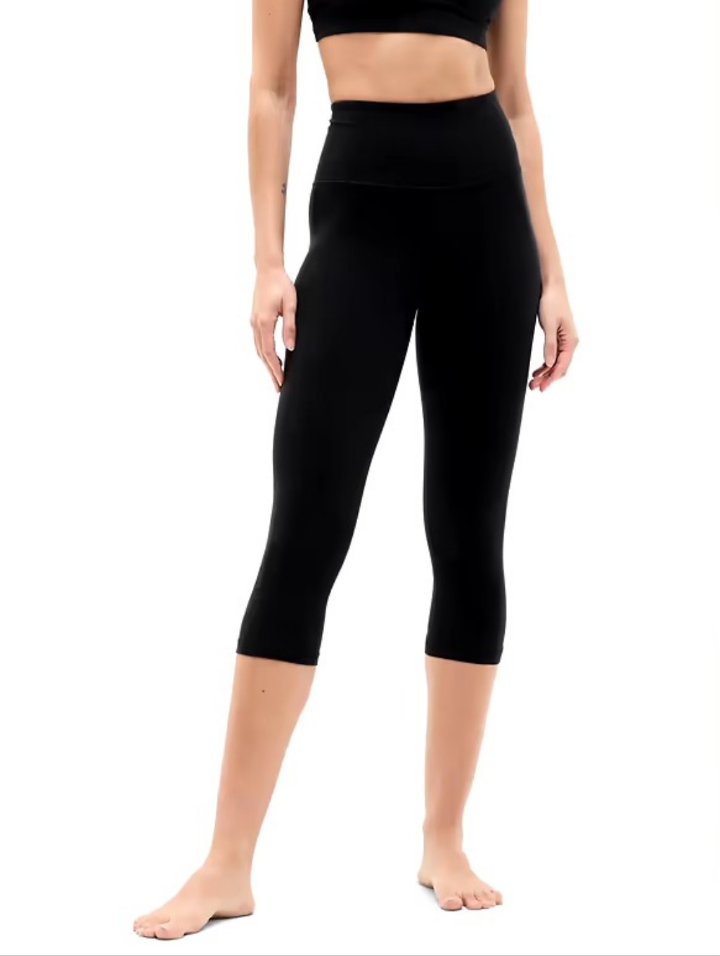 Athleta Black Elation Ultra High Rise Capri Leggings Size Xl